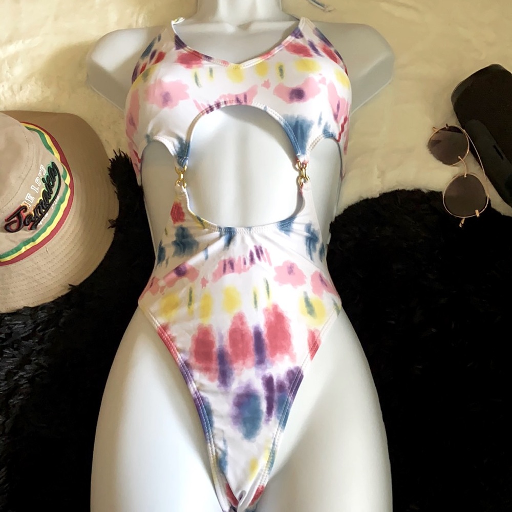 Fun tie dye swimsuit